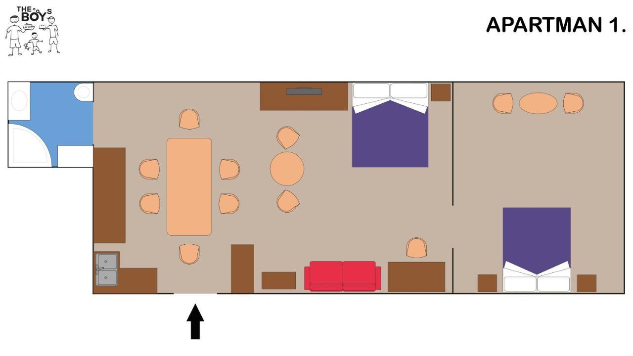 The Boys Apartman Siófok Eksteriør billede