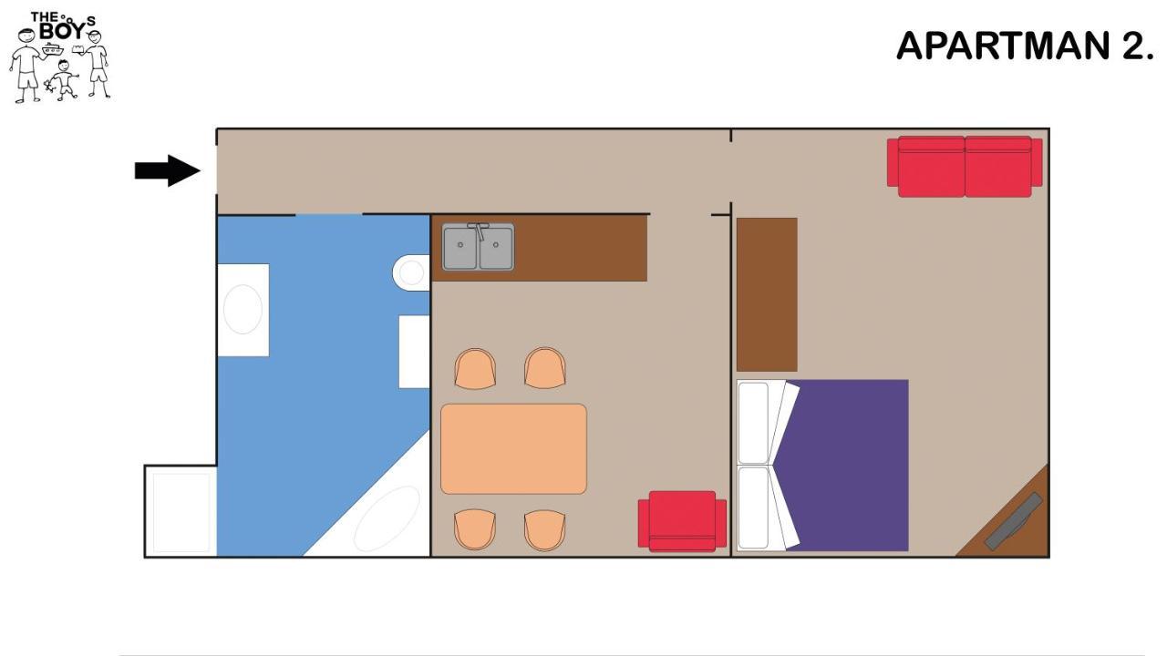 The Boys Apartman Siófok Eksteriør billede